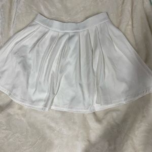 White tennis skirt